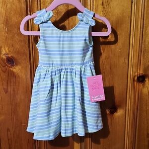 Ruffle Butts Blue and White Casual Sundress